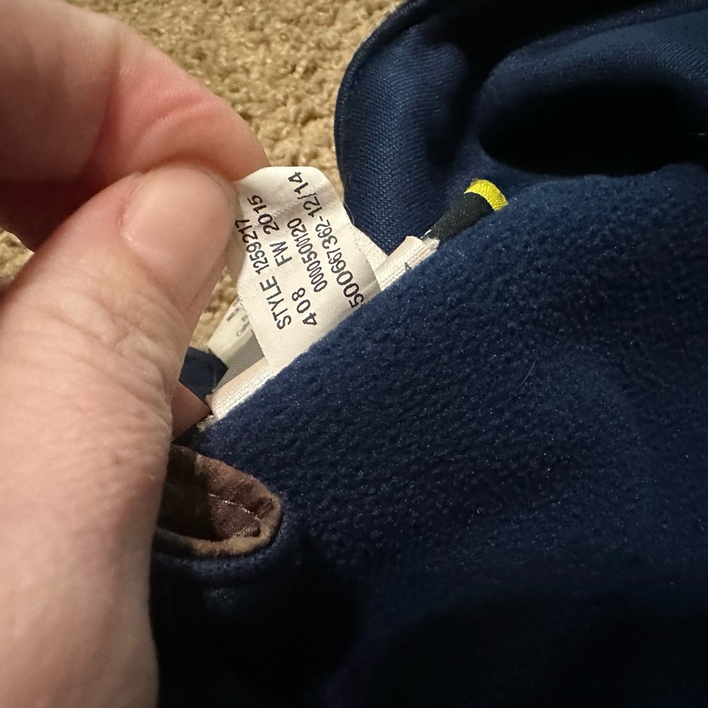 Under Armour ColdGear Navy and Mossy Oak Camo Half-Zip Pullover - Picture 6 of 11